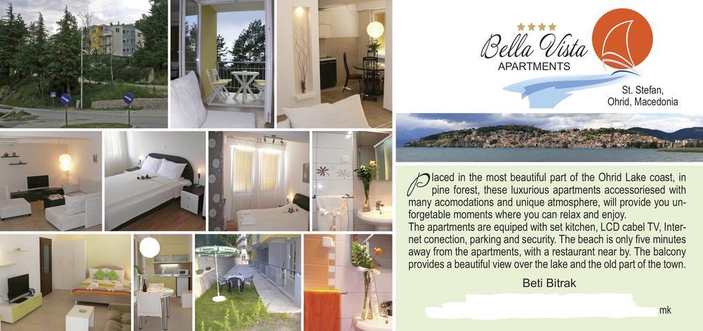 Bella Vista Apartments Ohrid Luaran gambar